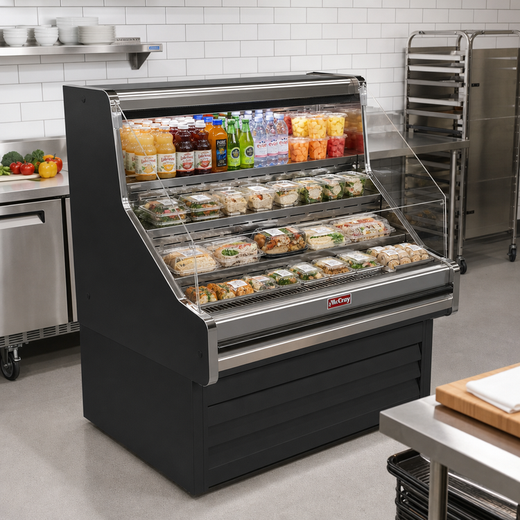 Product image #2 for Howard-McCray 35E Series Remote Impulse Open Merchandiser, 63-Inch Wide, 44-Inch High, Black