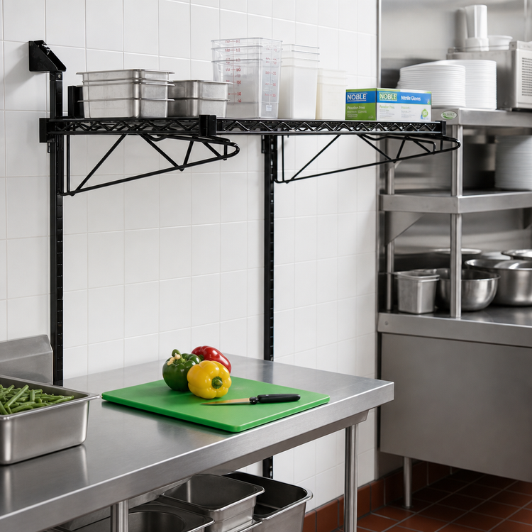 Product image #2 for Quantum Wall-Mounted Single-Shelf Cantilever Starter Unit