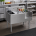 Thumbnail image #2 for Eagle Group 1800 Series Underbar Ice Bin/Cocktail Station with Center Ice Bin, Blender Recess, and Bottle Wells, 50