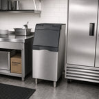 Thumbnail image #2 for Scotsman B322S Ice Storage Bin, Stainless Steel Exterior, Top-Hinged Front Door, 370 lb Capacity, 22 in. Wide