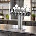 Thumbnail image #2 for Perlick Illuminated Winged Tee Countertop Glycol-Cooled 4-Faucet Draft Tower, Polished Chrome