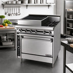 Thumbnail image #2 for Jade Range (Middleby) Titan JTRH-24B-1HT-36C 36-Inch Natural Gas Range with 24-Inch Charbroiler, 12-Inch Hot Top, and Convection Oven