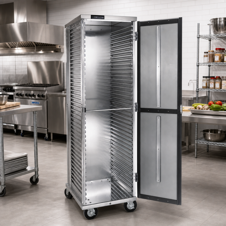 Product image #2 for Cres Cor Mobile 22-Pan Non-Insulated Aluminum Transport Storage Cabinet for 18 x 26 Pans