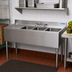 Thumbnail image #2 for BK Resources Slim-Line 48-Inch Three-Compartment Left Drainboard Underbar Sink