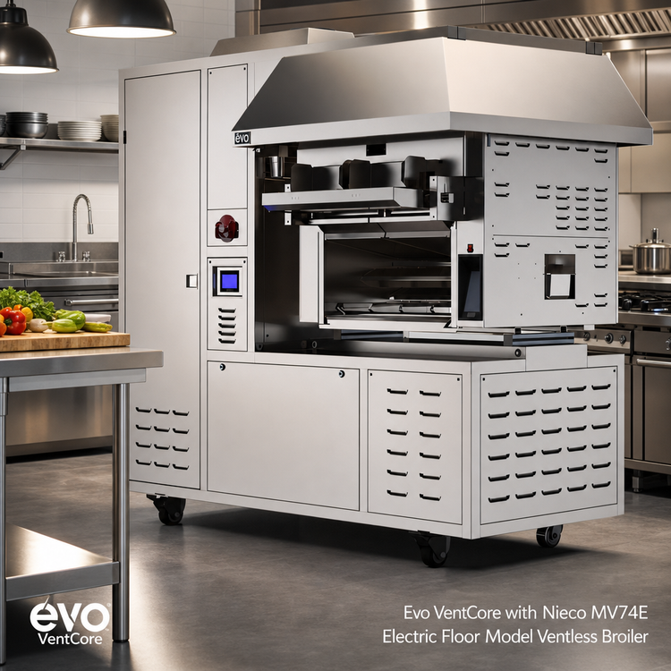 Product image #2 for Evo VentCore with Nieco MV74E Electric Floor Model Ventless Broiler