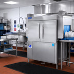 Thumbnail image #2 for Jackson WWS RackStar® RACKSTAR 44CS Single-Tank High-Temperature Steam-Heated Conveyor Dishwasher, 223 Racks/Hour, Stainless Steel