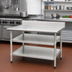 Thumbnail image #2 for Eagle Group Adjustable Galvanized Work Table Undershelf for 30 x 30 Tables with Uni-Lok Hat Channel Frame
