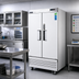 Thumbnail image #2 for Two-Section Laboratory Refrigerator with Solid Self-Closing Doors, 33 Cu. Ft., Bottom-Mounted Refrigeration
