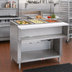 Thumbnail image #2 for Advance Tabco Triumph Supreme 47-1/8 Inch Natural Gas Wet Bath Hot Food Table with 3 Wells, Cutting Board, and Open Undershelf