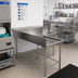 Thumbnail image #2 for BK Resources Corner L-Shaped Clean Dishtable, 60 x 72 Inches, Right-to-Left, 16/304 Stainless Steel