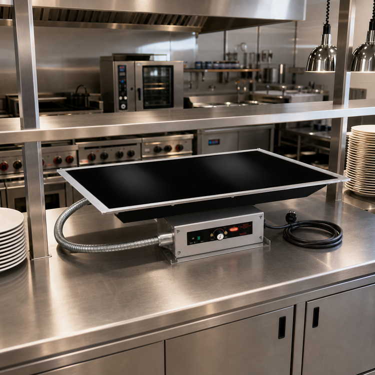 Product image #2 for Hatco HBGB-7218 72-Inch Built-In Heated Base Ceramic Glass Warming Shelf
