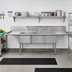 Thumbnail image #2 for Mixrite 3-Compartment Stainless Steel Sink with Left and Right Drainboards, 18