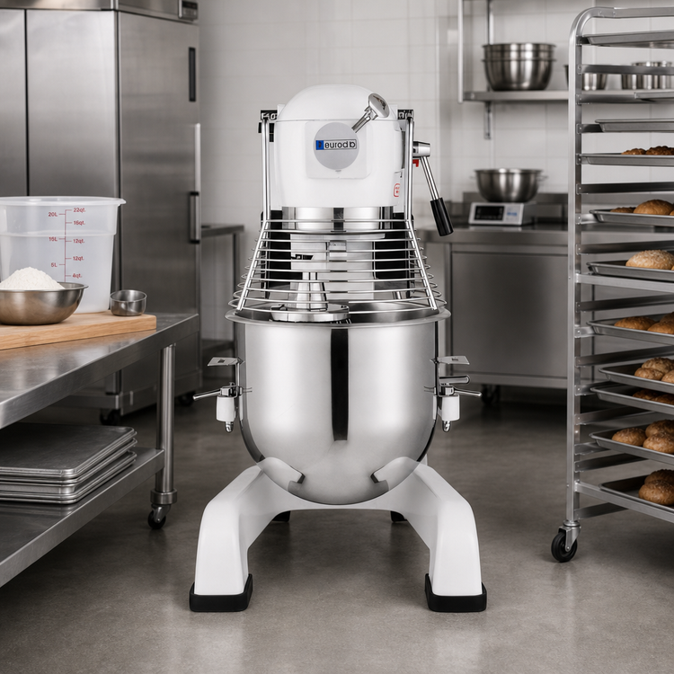 Product image #3 for Eurodib 20 Quart Gear-Driven Floor Model Planetary Mixer with #12 Hub, 3-Speed, 1-1/2 HP