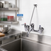 Thumbnail image #2 for T&S Brass B-0665-BSTP 8-Inch Centers Wall-Mounted Service Sink Faucet with Vacuum Breaker Nozzle and Pail Hook