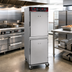 Thumbnail image #2 for Cres Cor Mobile Two-Compartment Radiant Cook-and-Hold Cabinet, 16 Full-Size Pan Capacity, Stainless Steel