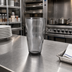 Thumbnail image #3 for American Metalcraft Stackable 18 oz Tritan Plastic Highball Glass, Smoke Gray