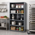 Thumbnail image #2 for IRONMAN Stationary Closed Steel Shelving Unit, 12 x 36 x 75 Inches, 5 Shelves, 400 lb. per Shelf