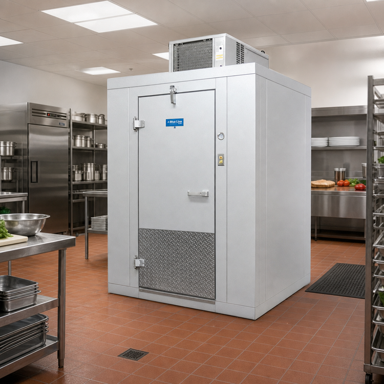 Product image #2 for Arctic Industries 6' x 8' Indoor Walk-In Freezer with Floor and Remote Pre-Assembled Refrigeration