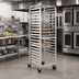 Thumbnail image #2 for John Boos Mobile Front-Load Aluminum Bun Pan Rack, 20-Pan Capacity, 26