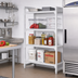 Thumbnail image #3 for Cambro Camshelving Premium 4-Shelf Solid Stationary Starter Unit, 18 x 60 x 84 Inches, Speckled Gray