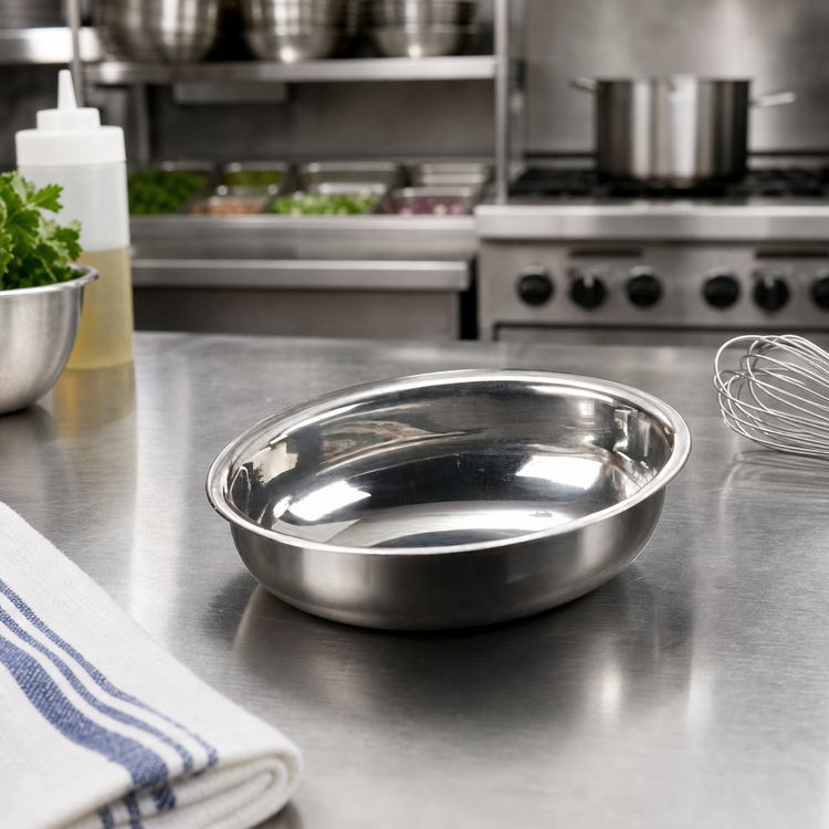 Product image #2 for American Metalcraft Oval Stainless Steel Sauce Cup, 1-1/2 oz.