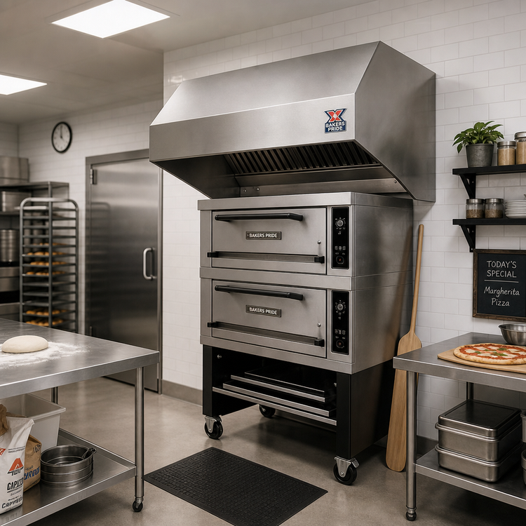 Product image #2 for Bakers Pride Il Forno Classico 26-Inch Eyebrow Exhaust Hood for Double-Stacked Ovens