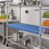 Thumbnail image #2 for QuadPLUS Solid Blue Polymer Shelf Mat with Chrome Wire Frame, 48 x 21 Inches