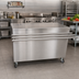 Thumbnail image #2 for BK Resources 48-Inch x 24-Inch Stainless Steel Serving Counter with 12-1/2-Inch Drop Shelf