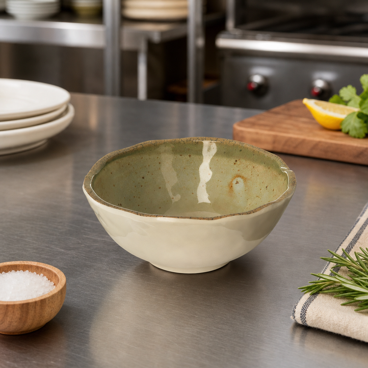 Product image #3 for Gathering Adobe Round Melamine Dip Bowl, 6 oz, 4-5/8 Inch Dia.