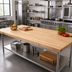 Thumbnail image #2 for Boos Block 96-Inch x 38-Inch Maple Kitchen Countertop, Blended Edge Grain, Varnique Finish