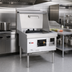 Thumbnail image #2 for York Commercial Gas Wok Range with 1 Chamber, Water-Cooled Top, and Chinese Swing Faucet