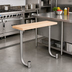 Thumbnail image #2 for Omcan USA 47566 Maple Cutting Board for Equipment Stands, Adjustable Height, 36 x 10 x 1-1/4 Inches