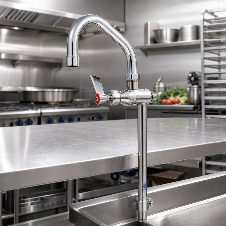 Product image #2 for Fisher Stainless Steel Add-On Faucet with 12-Inch Swing Spout for Rigid Control Valves