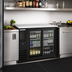 Thumbnail image #2 for Beverage-Air Food-Rated 48-Inch Back Bar Refrigerator with Sliding Glass Doors, Black, Stainless Steel Top, 15.1 Cu. Ft.