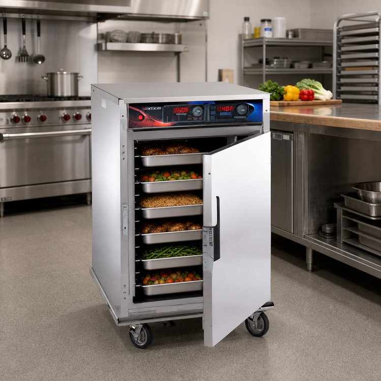 Product image #2 for Cres Cor Roast-N-Hold CO-151-HW-UA-6D Deluxe Half-Size Mobile Convection Oven