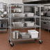 Thumbnail image #2 for Metro Super Erecta 4-Shelf Wire Stem Caster Cart, 900 lb. Capacity