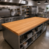 Thumbnail image #2 for Appalachian Red Oak Edge Grain Island Countertop, 120 x 42 x 1-1/2 Inch, Varnique Finish