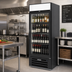Thumbnail image #2 for Beverage-Air MarketMax MMR27HC-1-B-WINE 1-Section Reach-In Commercial Wine Merchandiser with Double-Pane Hinged Glass Door, Black Exterior, Bottom-Mount Refrigeration, 25.97 Cu. Ft.