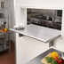 Thumbnail image #2 for Eagle Group 48 Inch W x 24 Inch D Pass-Thru Shelf for 12 Inch Max Wall Thickness, 304 Stainless Steel