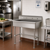 Thumbnail image #2 for Advance Tabco Multiwash 40-Inch Freestanding 304 Stainless Steel Hand Wash Sink with Splash Mount Faucet Provision