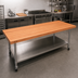 Thumbnail image #2 for Boos Block American Cherry Edge Grain Kitchen Countertop, 108 x 32 x 2-1/4 Inch, Varnique Finish