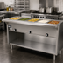 Thumbnail image #2 for Spec-Master HT5CB-NG 5-Pan Natural Gas Commercial Dry Hot Food Table with Enclosed Base
