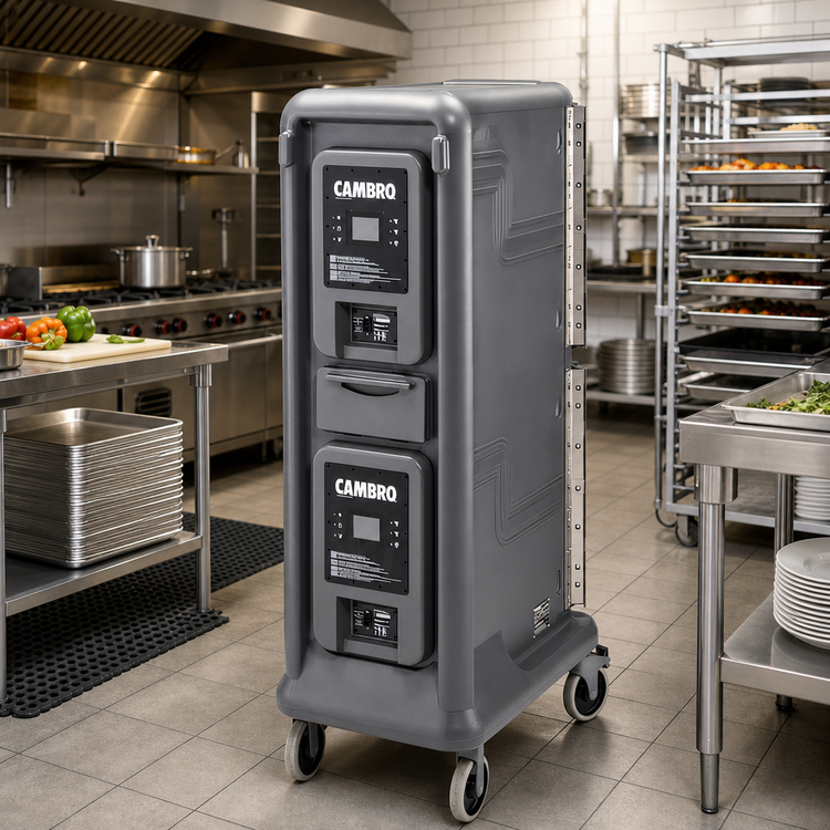 Product image #2 for Cambro Pro Cart Ultra® Front-Loading Electric Hot Food Pan Carrier, 10-Pan Capacity