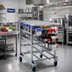 Thumbnail image #2 for Panco Half-Size Mobile Gravity-Fed Can Rack for #5 and #10 Cans