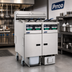 Thumbnail image #2 for Pitco Solstice Reduced Oil Volume Electric Fryer System with 2 Fryers, 4 Tanks, and Built-In Filter Drawer