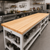 Thumbnail image #2 for John Boos Boos Block 96-Inch x 25-Inch x 1-1/2-Inch Northern Hard Rock Maple Edge Grain Kitchen Countertop