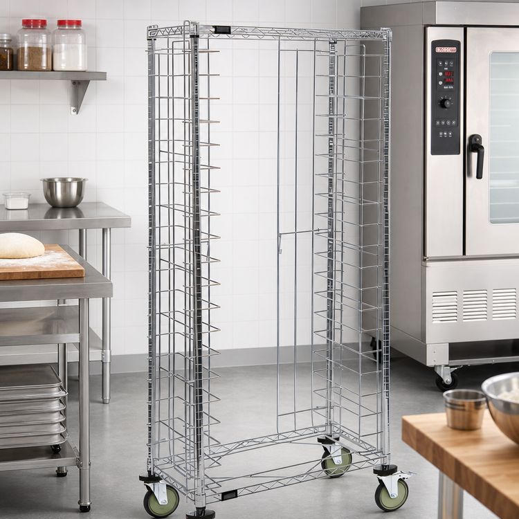 Product image #2 for Quantum TC-20 Mobile Side-Loading Full-Size Tray Cart, 20-Tray Capacity