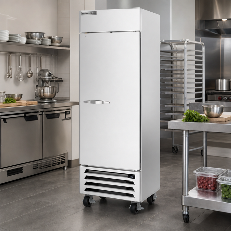 Product image #3 for Beverage-Air Horizon Series One-Section Bottom-Mount Reach-In Freezer with Right-Hand Solid Door, 19.08 Cu. Ft.