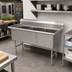 Thumbnail image #2 for Advance Tabco 3-Compartment Fabricated Sink with Legs, No Drainboards, 24