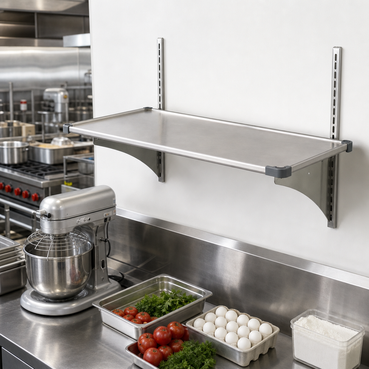 Product image #2 for New Age Adjustable Solid Shelf with Marine Edge, 15 x 36 Inches, Aluminum